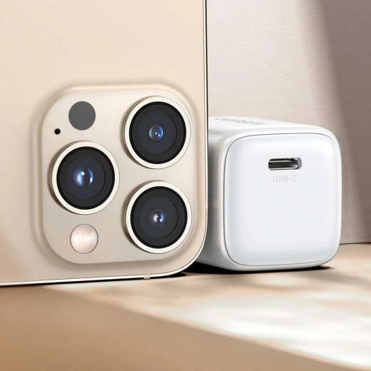شاحن GaN بقدرة 20 واط مع كابل شبكة USB-C من يو جرين، موديل Nexode Mini CD318 - أبيض - يوجرين - Image 4