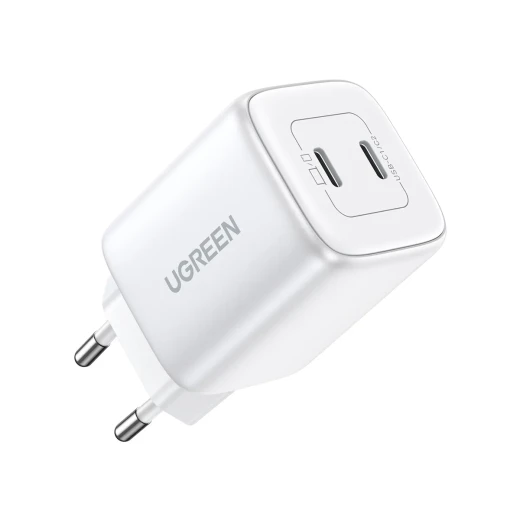 Ugreen high-speed charger GaN 2xUSB-C 45W White