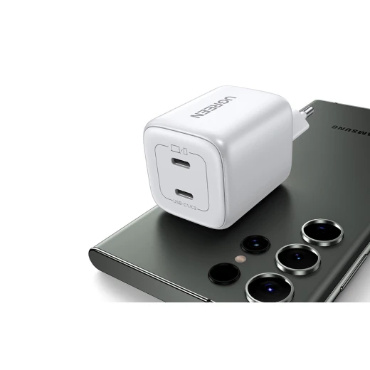 Ugreen high-speed charger GaN 2xUSB-C 45W White - Ugreen - Image 6