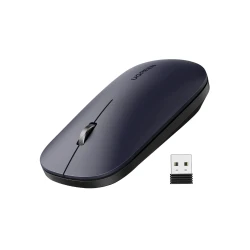 فأرة اللاسلكية للابتوب، ماوس نحيف محمول مع مستقبل USB، نقر صامت، 4 مستويات DPI (1000-4000)، عمر بطارية حتى 18 شهرًا، متوافقة مع ويندوز، ماك، كروم بوك، ولينكس من يوجرين