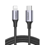 كابل USB-C Lightning، معتمد من MFi، متوافق مع PD، 2 متر (2 متر)، شحن سريع، كابل Lightning مضفر من النايلون من يوجرين - يوجرين