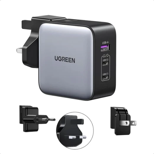 Ugreen Nexode wall charger, 2x USB-C + USB, 65W Ugreen Nexode wall charger, 2x USB-C + USB, 65W