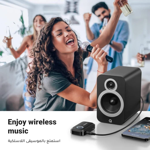 UGREEN Bluetooth Adapter 5.4 for Car, Bluetooth Receiver 3.5mm Jack with Built-in Microphone - Ugreen - Image 2