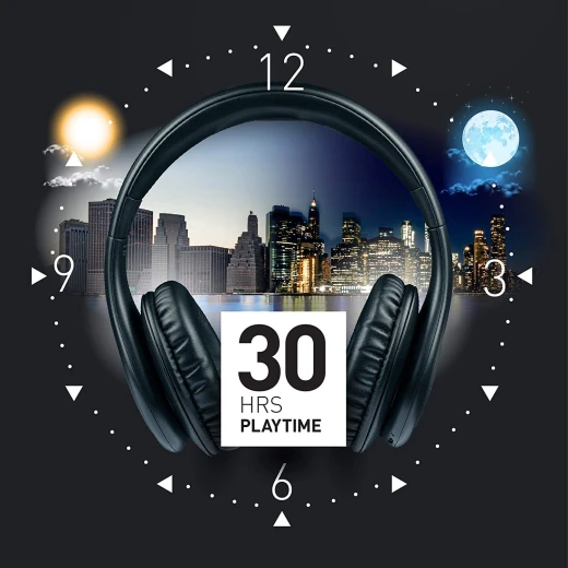 iJoy ISO Bluetooth 5.0 Wireless Over Ear Foldable Stereo Headphones - Pagetechno - Image 3
