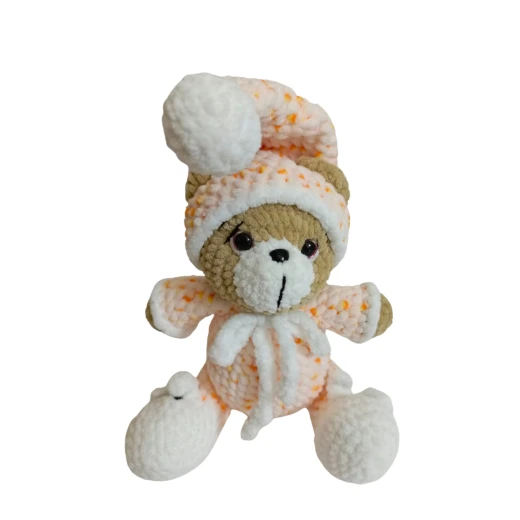 Doll made of soft velvet threads, teddy bear, length 39 cm, width 17 cm,fatomte Doll made of soft velvet threads, teddy bear, length 39 cm, width 17 cm,fatomte