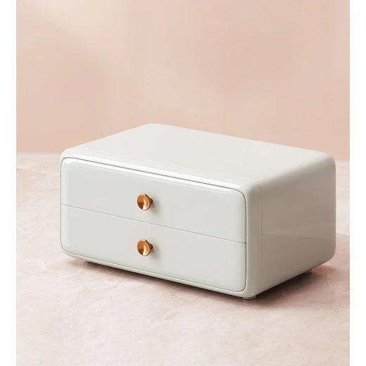 Joybos Large Capacity Cosmetic Storage Box, White, Multi-Layer, Waterproof & Dustproof - JoyBos Jo - Image 5