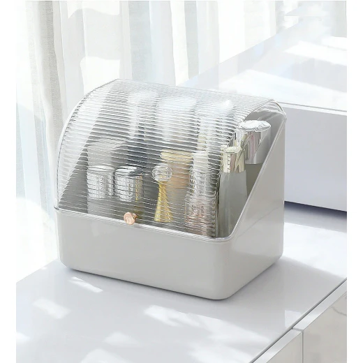 Joybos Large Capacity Cosmetic Storage Box, White, Multi-Layer, Waterproof & Dustproof - JoyBos Jo - Image 6