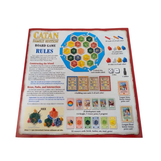 Catan Family Edition Board Game - Embark On A Quest For Settlement! Strategy Game For Kids & Adults, Ages 10+, 3-4 Players, 60 Minute Playtime - LedKiam - Image 3