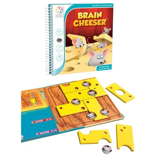 SmartGames Brain Cheeser Magnetic Travel Game with 48 Challenges for Ages 5+ - SmartGames - Image 4
