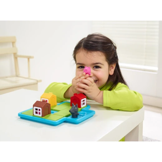 SmartGames Three Little Piggies Deluxe, Educational Child Games for Kids 3-6 Years Old 3D Ingenious Games with 48 Challenges for Preschool Ages - SmartGames - Image 4