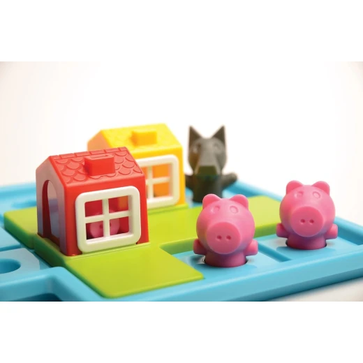 SmartGames Three Little Piggies Deluxe, Educational Child Games for Kids 3-6 Years Old 3D Ingenious Games with 48 Challenges for Preschool Ages - SmartGames - Image 6