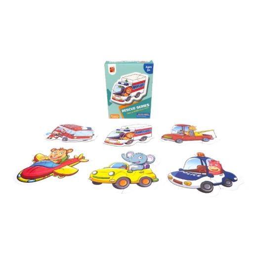 Puzzle Rescue Series: Two or Three Pieces Puzzle, 6 Patterns, 17 pcs - LedKiam - Image 3