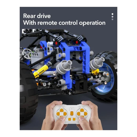 Remote Control Speed Off-Road Vehicle KAIYU K96116, 466 pcs, 2x L Motor & 1x Servo Motor, Lithium rechargeable battery, Programmable - KeeYee World - Image 5