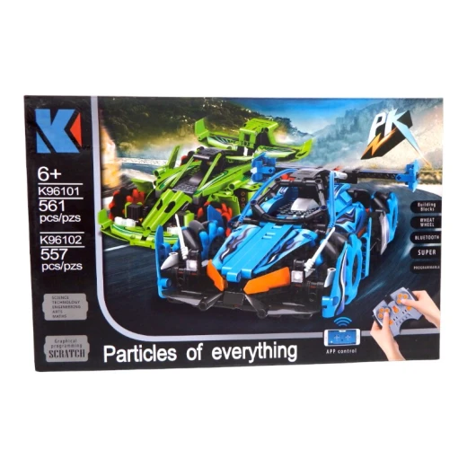 Remote Control Super Racing Car KAIYU K96101, 561 pcs, 1 Building blocks treasure chest ( 4 drive motors), Lithium rechargeable battery, Programmable - KeeYee World - Image 6