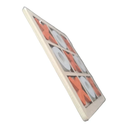 Wooden Tic-Tac-Toe Orange x,o - LedKiam - Image 2