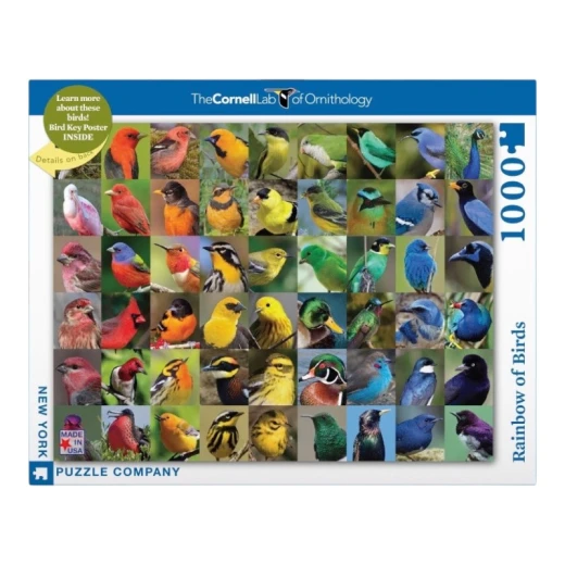 New York Puzzle 1000 Pieces Rainbow of Birds - New York Puzzle Company - Image 3