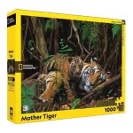 New York National Geographic Puzzle 1000 Pieces Mother Tiger and Cub - New York Puzzle Company