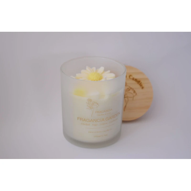 Fragancia, FRAGANCIA GARDEN Candle, L size , 370 ml - Fragancia