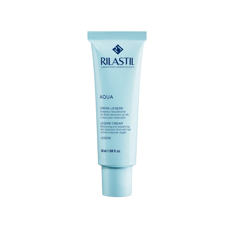 Rilastil Aqua Legere Cream Moisturizing and Rebalancing With Hyaluronic Acid 50 ml - Rilastil