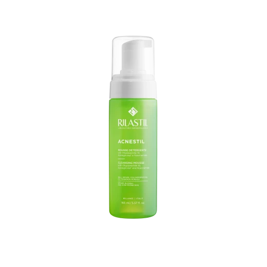 Rilastil Acnestil Cleansing Mousse 165ml, gentle deep cleansing foam removes impurities and excess oil, helps reduce acne and purify pores, suitable for oily and combination skin daily use without drying effect Rilastil Acnestil Cleansing Mousse 165ml, gentle deep cleansing foam removes impurities and excess oil, helps reduce acne and purify pores, suitable for oily and combination skin daily use without drying effect