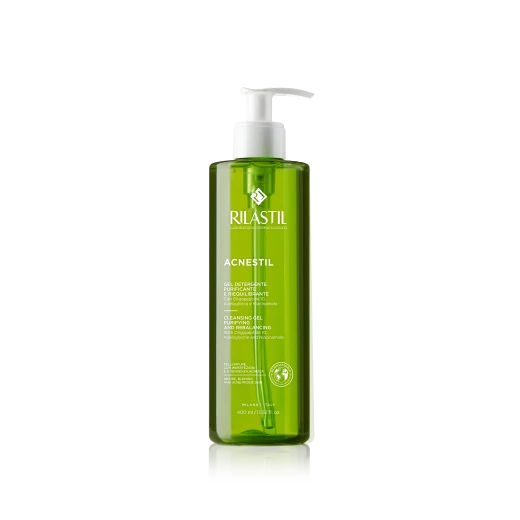Rilastil Acnestil Cleansing Gel 400ml Hyaluronic Acid Face Wash for Oily Combination and Acne Prone Skin Fragrance Free Gentle Non Drying Formula Rilastil Acnestil Cleansing Gel 400ml Hyaluronic Acid Face Wash for Oily Combination and Acne Prone Skin Fragrance Free Gentle Non Drying Formula
