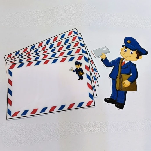 Mailman Cards for Active Classroom Learning Durable Laminated Educational Resource for Teachers - Noon world - Image 2
