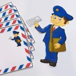 Mailman Cards for Active Classroom Learning Durable Laminated Educational Resource for Teachers - Noon world