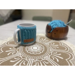 Daf'aa Crochet Cover Cup Protective and Decorative Cup Cover Handmade Crochet Design