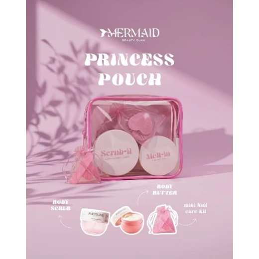 Mermaid Princess Ponch Gift Set of Body Scrub, Butter and Nail Care Mini Pack Mermaid Princess Ponch Gift Set of Body Scrub, Butter and Nail Care Mini Pack