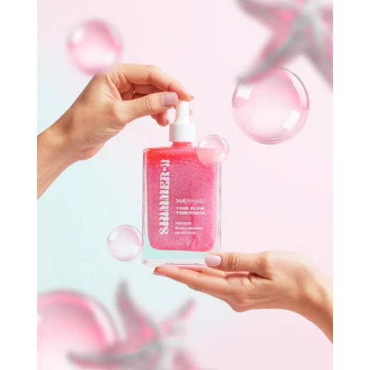 Mermaid Shimmering Body Oil Pink Glow 100 ml - Mermaid - Image 3
