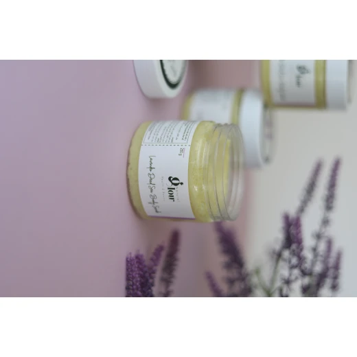 Natural Glow Dead Sea Salt Body Scrub – Exfoliating Body Scrub for Smooth Radiant Skin with Lavender Scent 250G - natural glow - Image 2