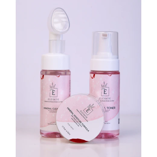 Elevatie Face Care Package – Rose Water & Dead Sea Minerals 160 ml + 50 ml + 150 ml - Elevatie - Image 6