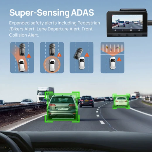 70mai A810 4K HDR Dual Dashcam Camera, Wifi, GPS, G-Sensor, App Playback & Share - 70mai - Image 4