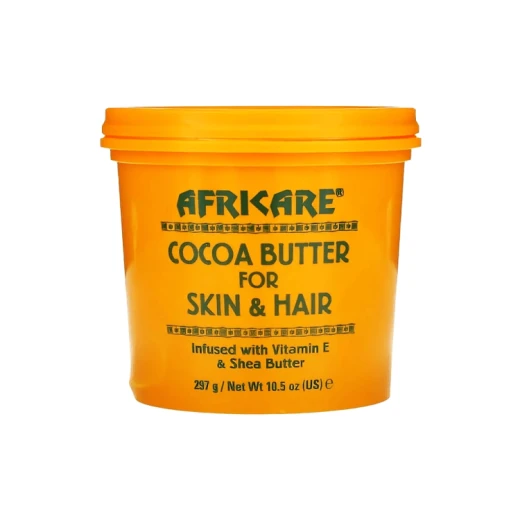Africare Coco Care Cocoa Butter for Skin and Hair 297g – Deep Moisturizing Cocoa Butter Cream for Dry Skin, Hair Care and Softening Treatment Africare Coco Care Cocoa Butter for Skin and Hair 297g – Deep Moisturizing Cocoa Butter Cream for Dry Skin, Hair Care and Softening Treatment