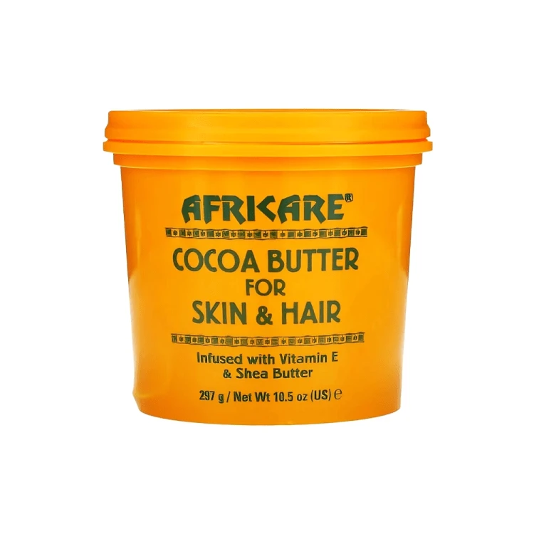 Africare Coco Care Cocoa Butter for Skin and Hair 297g – Deep Moisturizing Cocoa Butter Cream for Dry Skin, Hair Care and Softening Treatment - Cocoa care