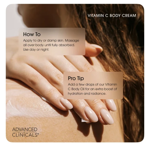 Advanced Clinicals Advanced Lightening Cream – 454g – Brightening Body Cream for Dark Spots, Uneven Tone & Hyperpigmentation – Salon-Size - Advanced clinicals - Image 4