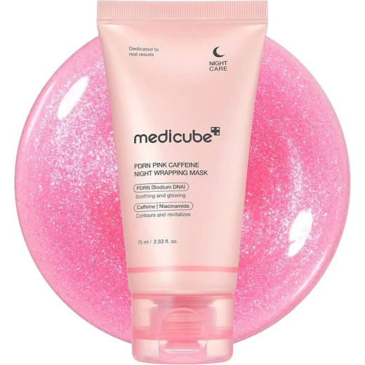 ماسك ليلي Medicube PDRN Pink بالكافيين 75 مل، شد وترميم البشرة، تقليل الانتفاخ، قناع تقشير مغلف للبشرة ماسك ليلي Medicube PDRN Pink بالكافيين 75 مل، شد وترميم البشرة، تقليل الانتفاخ، قناع تقشير مغلف للبشرة