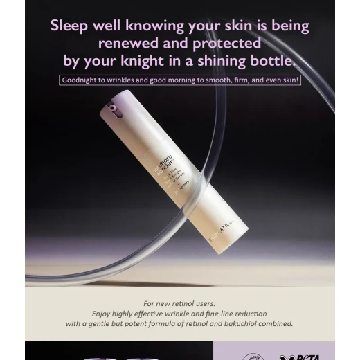 Haruharu Wonder Black Rice Night Knight Retinol Serum Vegan Anti-Aging Serum with Retinol, Ceramides & Rice Extract, Hydrates & Evens Skin Tone For Sensitive Skin - Haru haru - Image 2