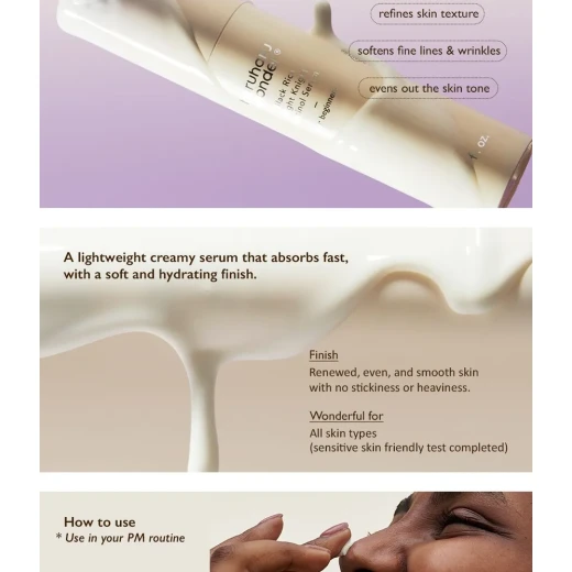 Haruharu Wonder Black Rice Night Knight Retinol Serum Vegan Anti-Aging Serum with Retinol, Ceramides & Rice Extract, Hydrates & Evens Skin Tone For Sensitive Skin - Haru haru - Image 6