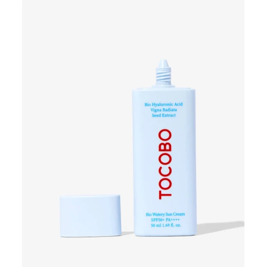 TOCOBO Bio Watery Sun Cream SPF 50+ PA++++, 50 ml – lightweight watery sunscreen with high UV protection, fast-absorbing formula that hydrates the skin and leaves a fresh, non-greasy finish TOCOBO Bio Watery Sun Cream SPF 50+ PA++++, 50 ml – lightweight watery sunscreen with high UV protection, fast-absorbing formula that hydrates the skin and leaves a fresh, non-greasy finish