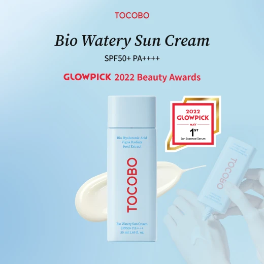 كريم واقي شمس توكوبو بيوا ووترى – بعامل حماية SPF 50+ وPA++++، بحجم 50 مل، يوفر حماية عالية من أشعة الشمس مع قوام مائي خفيف سريع الامتصاص، يمنح ترطيباً وانتعاشاً للبشرة دون ملمس دهني - توكوبو - Image 3