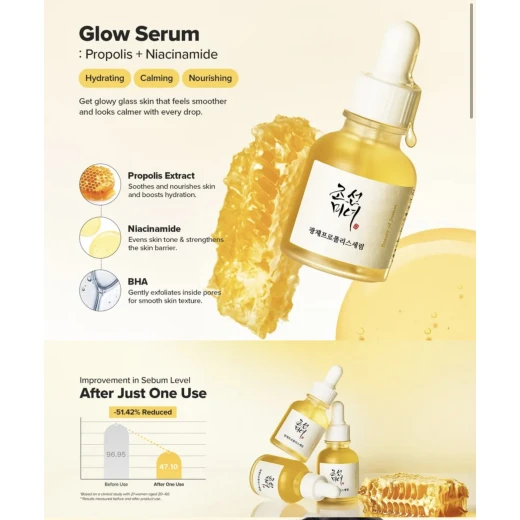 BEAUTY OF JOSEON Glow Serum : Propolis+Niacinamide 60ml JUMBO - Beauty of Joseon - Image 2