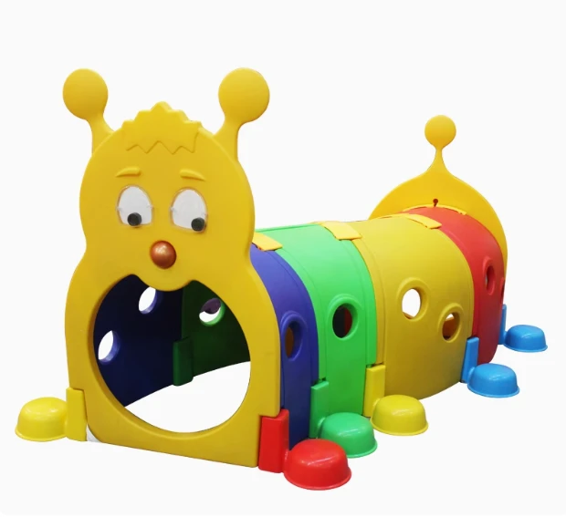 Adventure Caterpillar Play Tunnel / Kids' Crawl-Through Caterpillar Tunnel - crowna