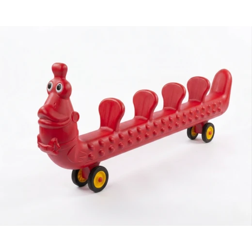 Kids Caterpillar Multi-Seater Ride-On Train - Group Play Equipment for Daycares & Schools - crowna - Image 2