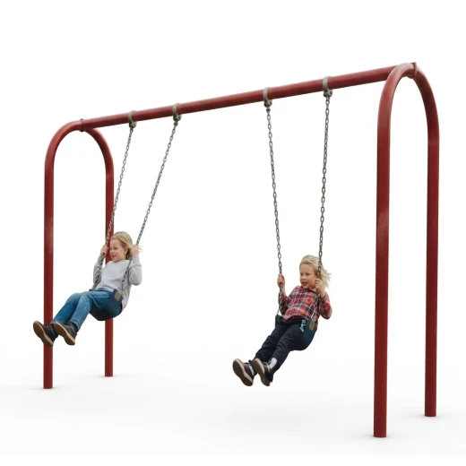 Heavy-Duty Double Metal Swing Set for Parks and Gardens Heavy-Duty Double Metal Swing Set for Parks and Gardens