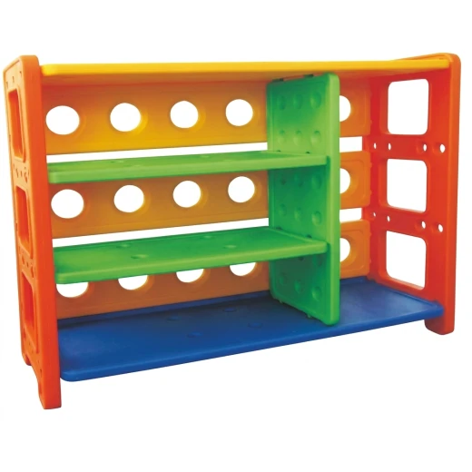 Partitioned Plastic Toy & Shoe Organizer - Multi-Tier Storage Shelves for Kindergartens Partitioned Plastic Toy & Shoe Organizer - Multi-Tier Storage Shelves for Kindergartens