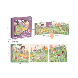 Princess puzzle game 18.4 × 1.5 × 18.4 cm, Purple