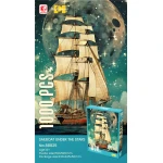 PlayfulMario Sailboat Under The Stars Jigsaw Puzzle (NO. 88825) - 1000 Pieces, 70x50Centimeter - Silky Touch Finish, Ages 14+ - My Dolly