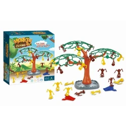 لعبة القرد الطائر (Monkey Flying Game) (707-117) - لعبة مهارات رمي القردة في الشجرة، تتطلب لاعبين