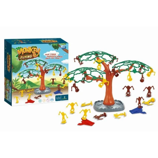 لعبة القرد الطائر (Monkey Flying Game) (707-117) - لعبة مهارات رمي القردة في الشجرة، تتطلب لاعبين - ماي دولي - Image 2
